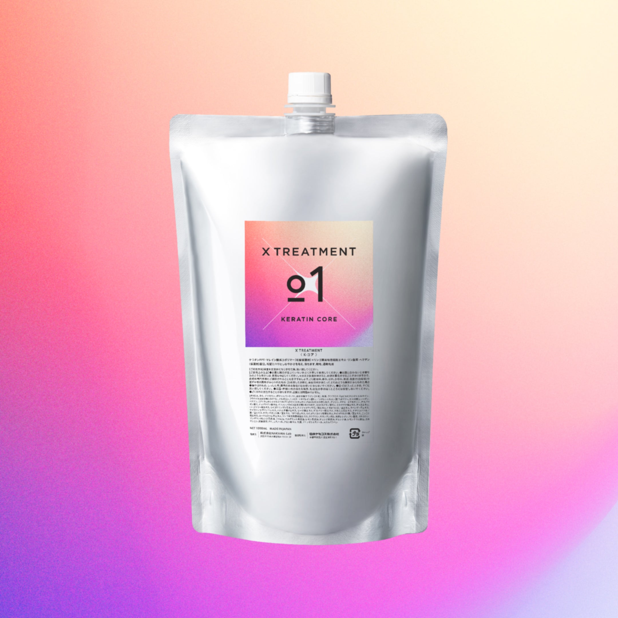 トリートメント X TREATMENT 01 KERARIN CORE 1000ml X TREATMENT 01 KERARIN CORE 1000ml – DD