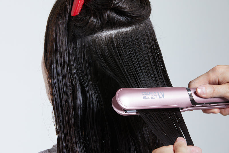 LEDラバー コラーゲン ヘアケア COLLAGEN HAIR-IRON LV3cm - ヘアアイロン