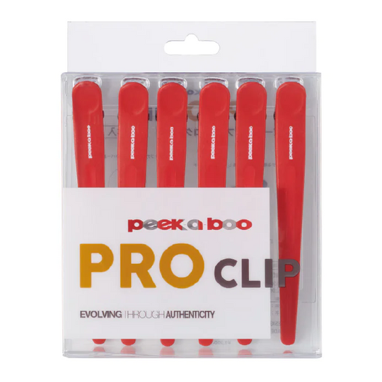 PEEK-A-BOO プロクリップ レッド 6本入