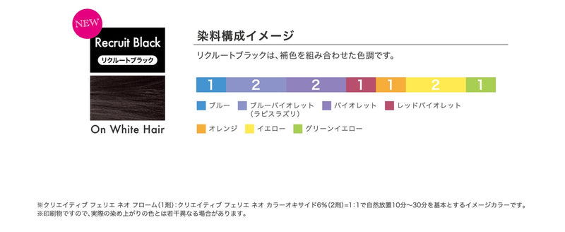 クリエイティブ フェリエ ネオ フローム Recruit Black 80g