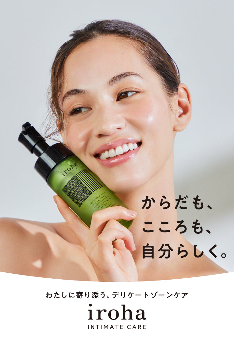 iroha INTIMATE WASH FOAM TYPE ダマスクローズとゼラニウムの香り 150ml