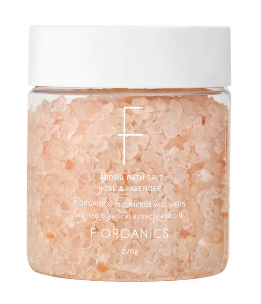 F ORGANICS アロマバスソルト ローズ&ラベンダー 270g