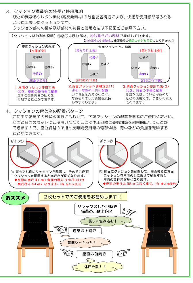 フォーケアクッションBasic8㎝