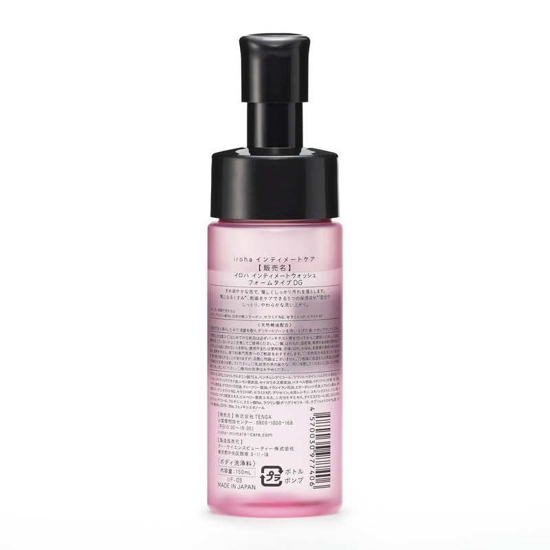 iroha INTIMATE WASH FOAM TYPE ダマスクローズとゼラニウムの香り 150ml