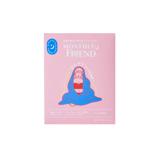 マンスリーフレンド ひんやりさんの生理浴 ローズの香り 40g