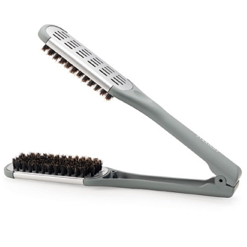 ケラフェクト ストレート ツインブラシ グレー&シルバー