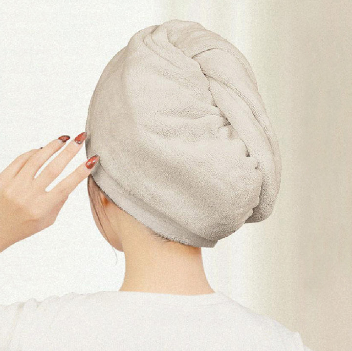 CICIBELLA 瞬間吸水ヘアドライタオル モカグレー – DD