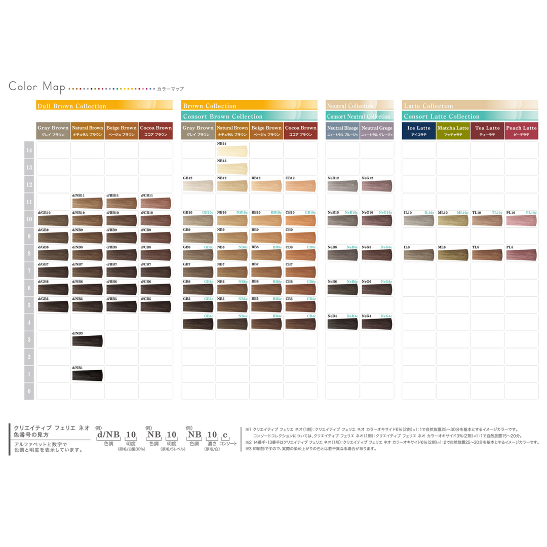 値下げ中　クリエイティブフェリエネオ　カラー剤1剤 Creative Féerie NEO フェリエネオ| TAMARIS タマリス CREATING