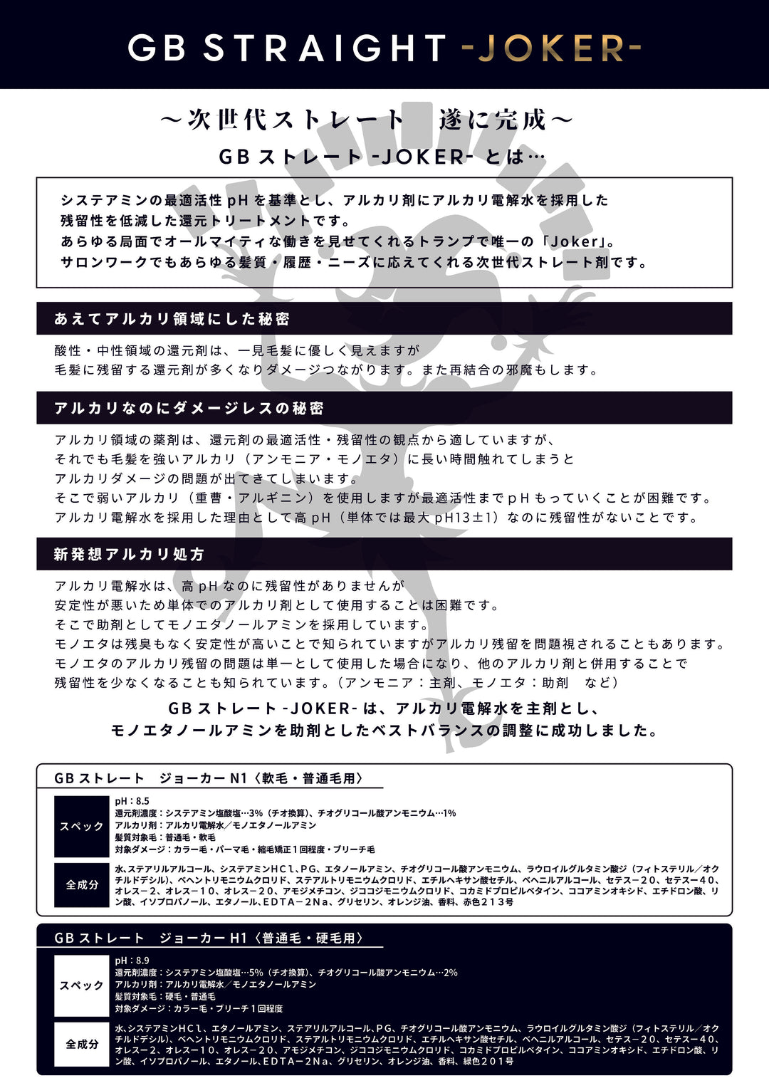 トリートメント joker トリートメント joker Joker 1