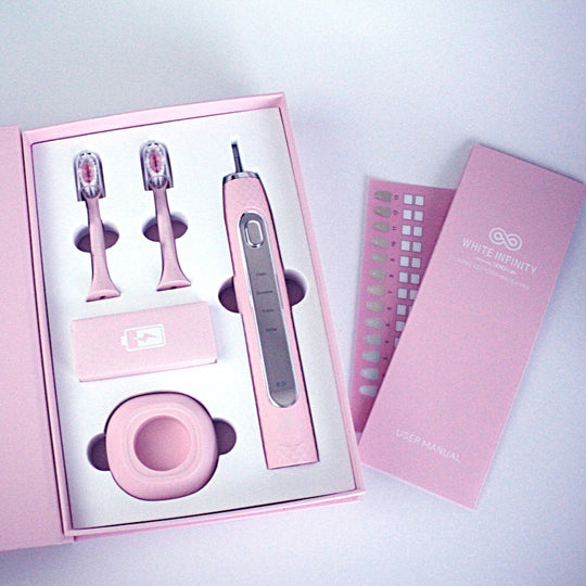 ホワイトインフィニティ ソニックLEDトゥースブラッシュPRO(ピンク)