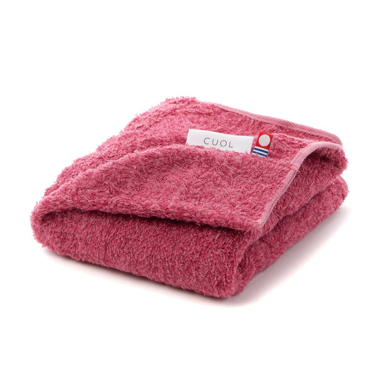 CUOLタオルではじめる美髪ケア フェイスタオル ワイン