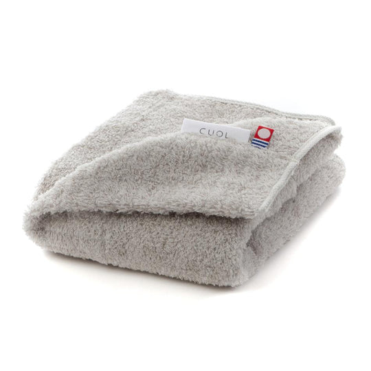 CUOLタオルではじめる美髪ケア フェイスタオル アイスグレー