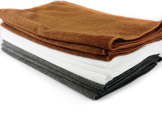 吸水マイクロプロタオル 茶(12枚入)