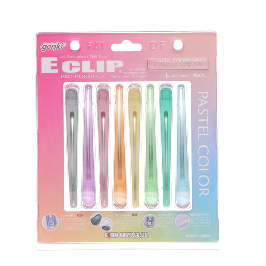 Eクリップ L パステルカラー(8色アソート)
