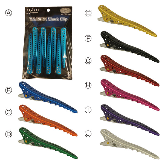 Y.S.PARK シャーク クリップ 8本入 ゴールドメタル