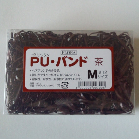 フローラ PUバンド #12 茶色 40g