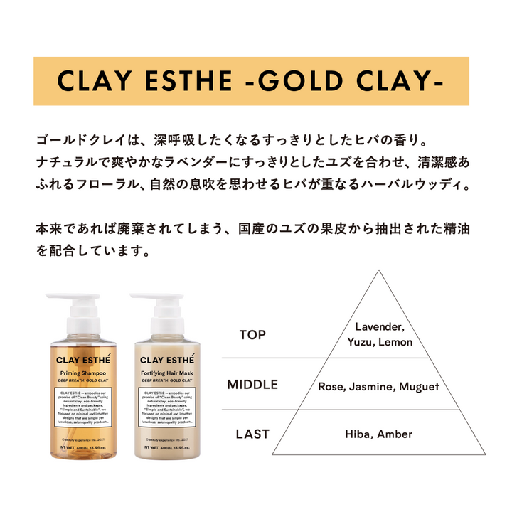 CLAY ESTHE クレイエステ フォーティファイングヘアマスク ゴールド