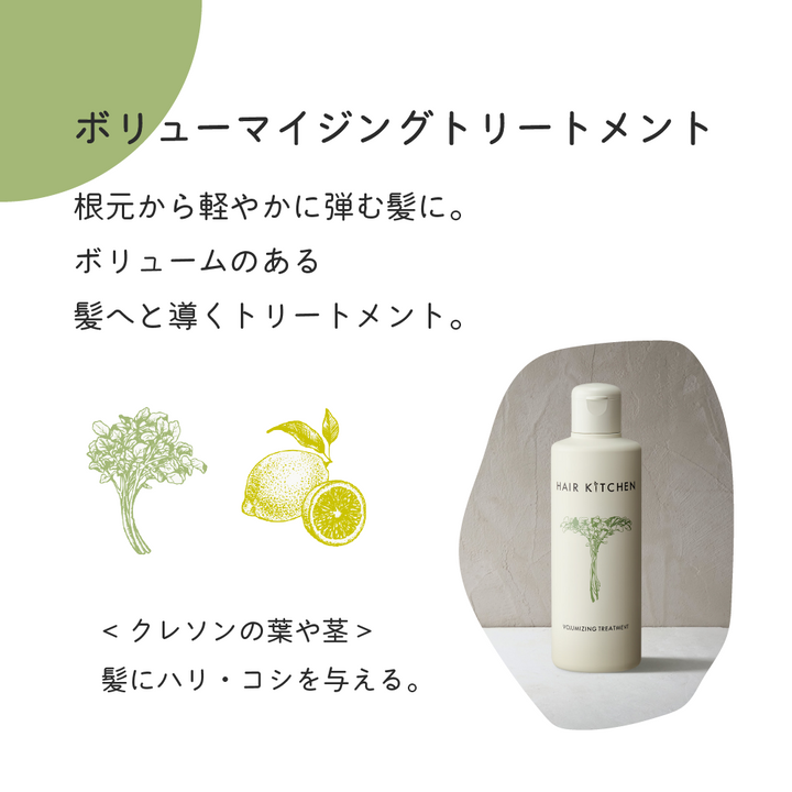 ヘアキッチン ボリューマイジングトリートメント 500g – DD